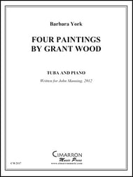Four Paintings by Grant Wood Tuba and Piano P.O.D. cover